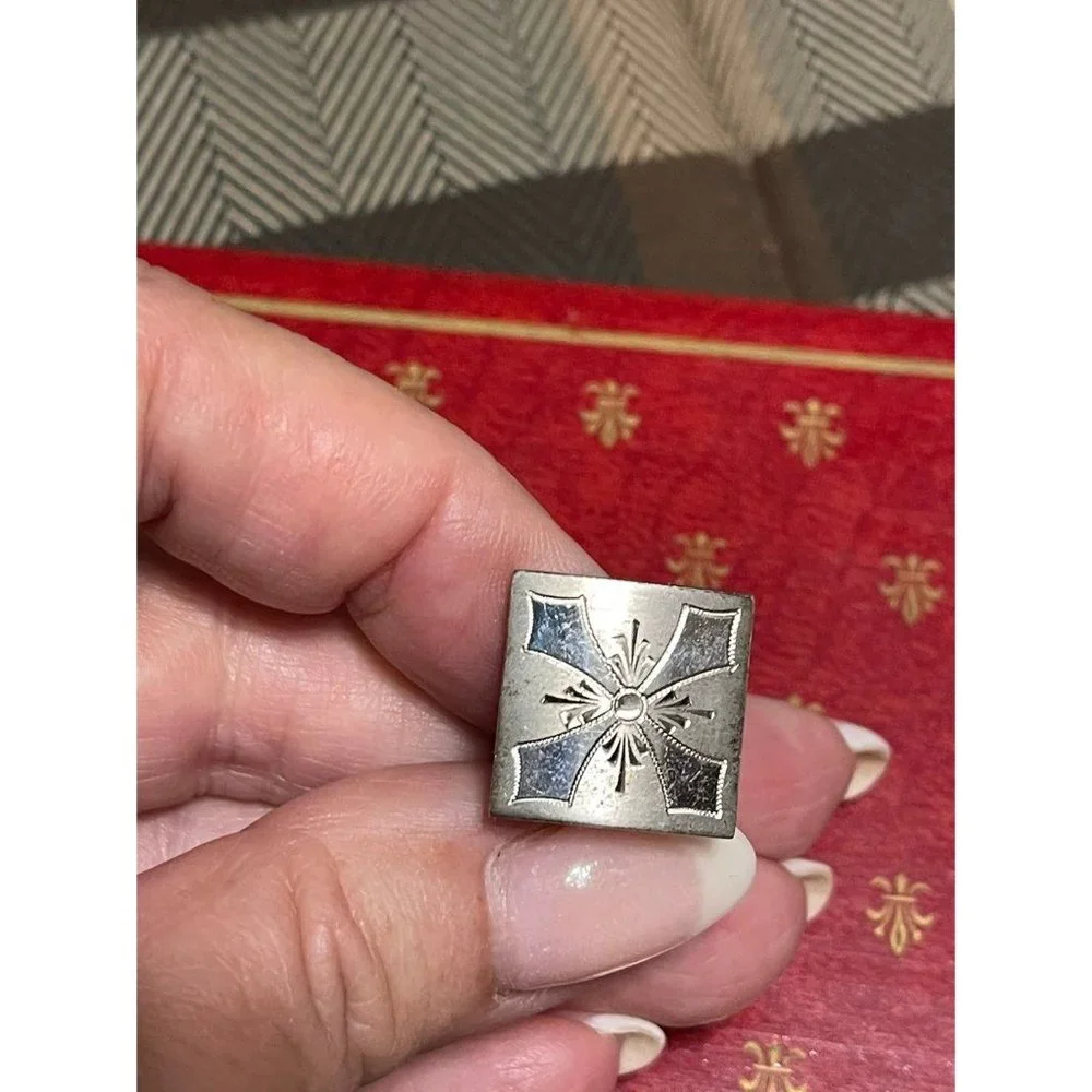 Sterling Silver Pitman-Keeler Etched Cuff Links